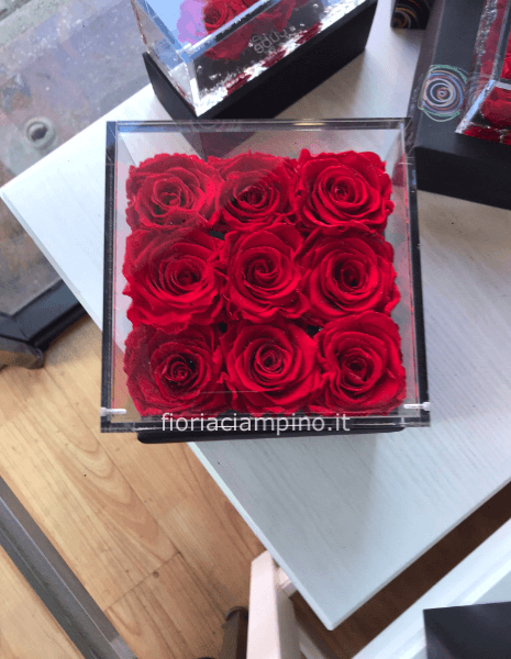 Flowercube 9 rose 10*10
